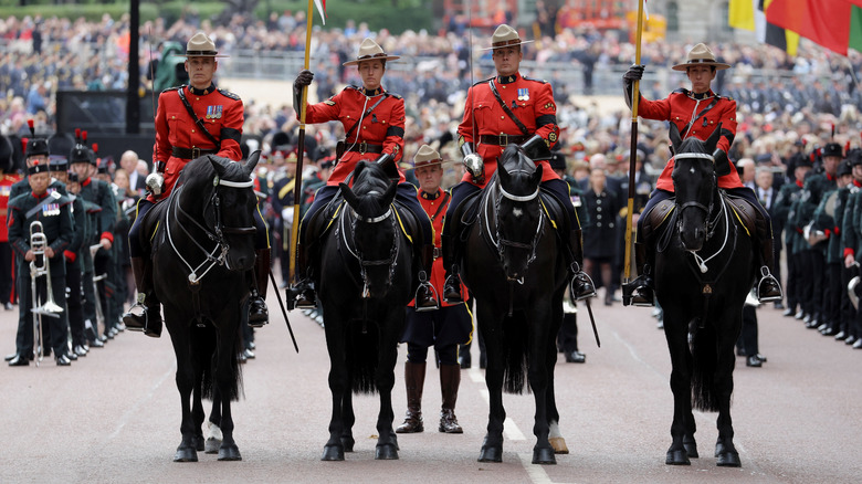 RCMP lead Elizabeth procession