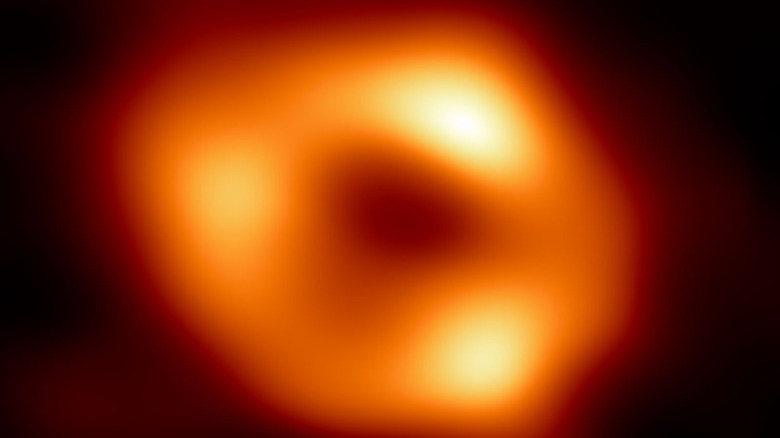 Radio image of the supermassive black hole Sagittarius A*.