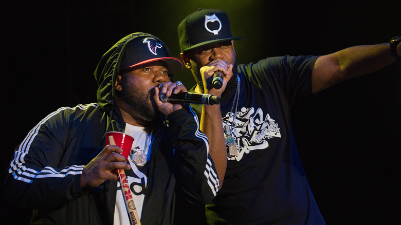 Wu-Tang Clan performing in concert