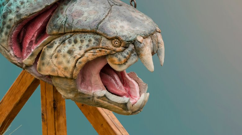dunkleosteus with mouth open