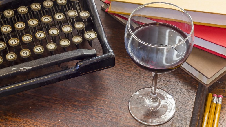 red wine glass