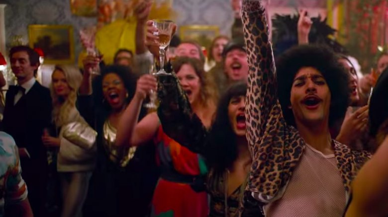 Party scene from Bohemian Rhapsody
