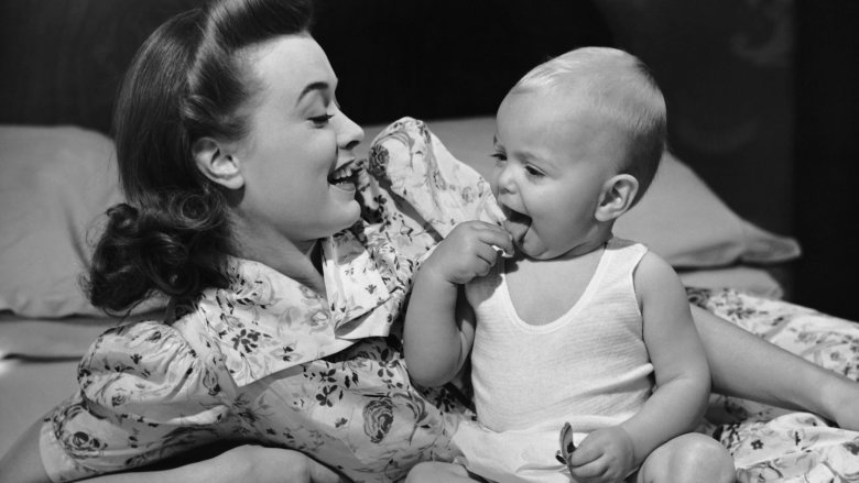 mother and baby vintage