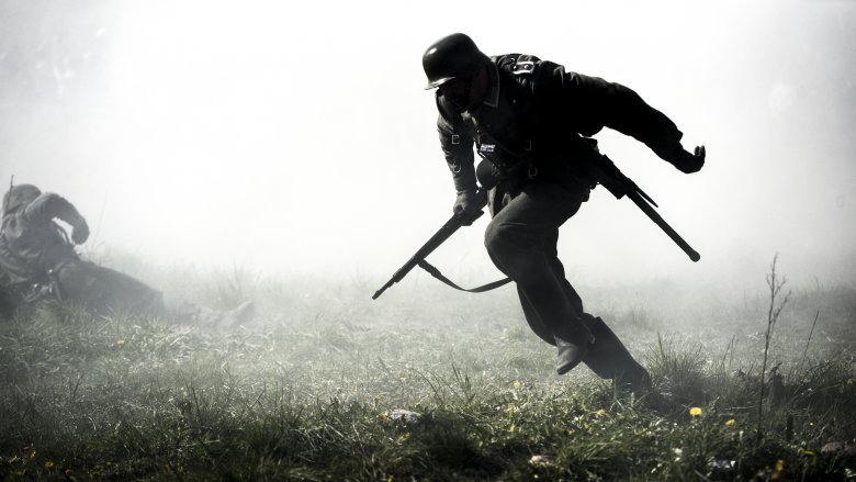 nazi soldier charging