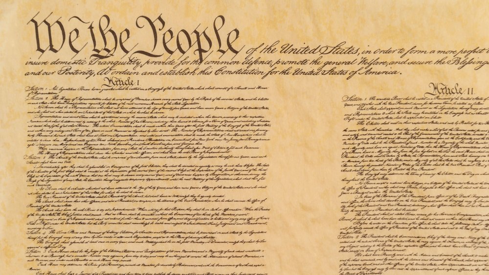 First page of the U.S. Constitution