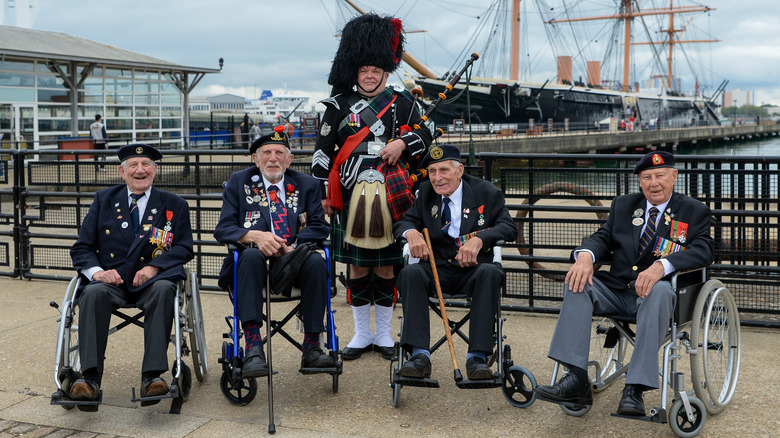 D-Day Veterans at Portsmouth Historic Dockyard 