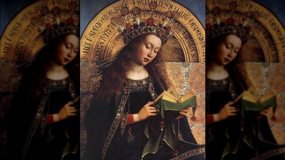 The Ghent Altarpiece: Virgin Mary (detail)