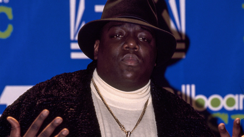 The Notorious B.I.G. posing