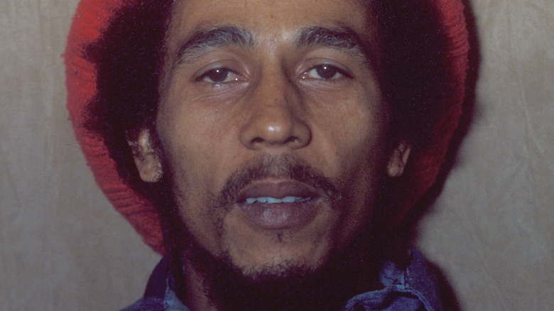 Bob Marley looking very high