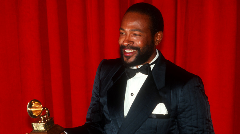 Marvin Gaye after winning a grammy - Fact Check: Famous Celebrities Who Died In Their 40s