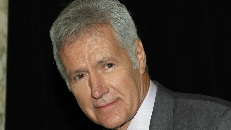 alex trebek looking to the side