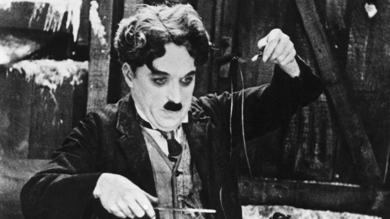 Charlie Chaplin acting