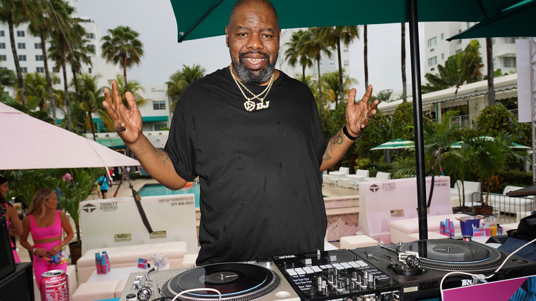 Biz Markie performing at a party