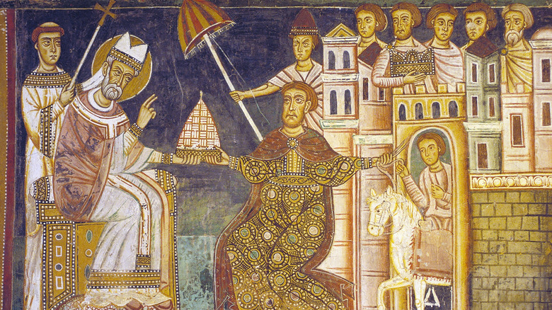 religious image of the donation of constantine