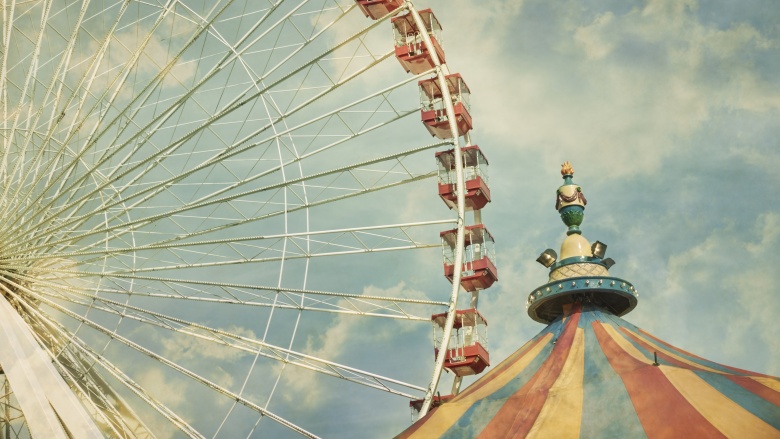 carnival tent ferris wheel