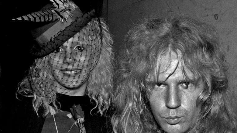 Sable Starr in veil with Arthur Kane
