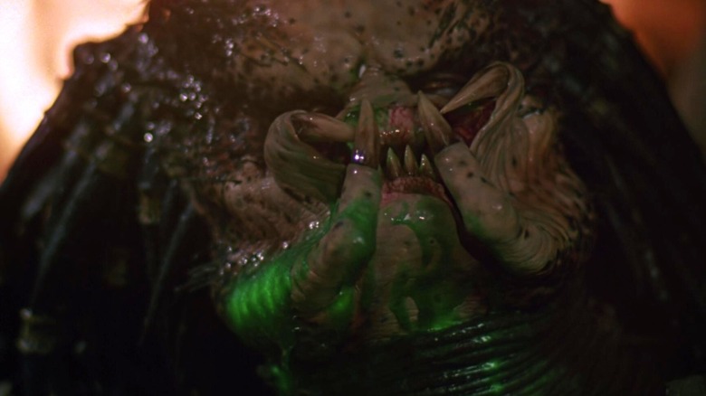 The unmasked Yautja in Predator