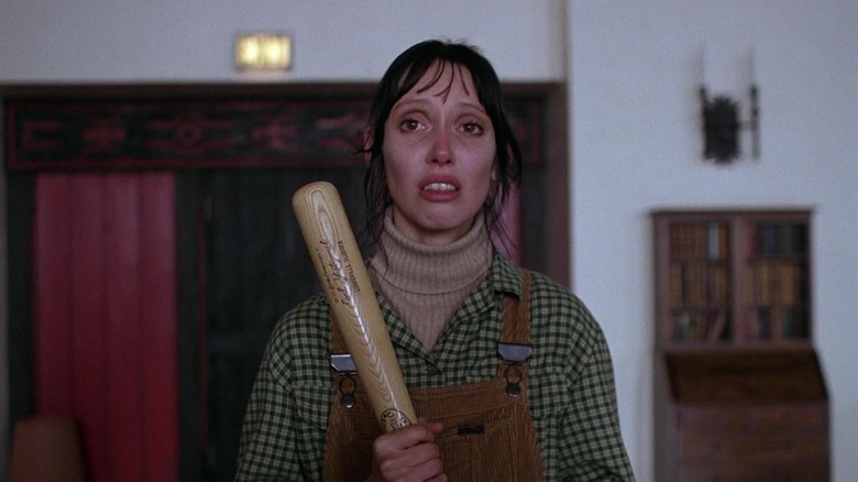 Shelley Duvall's Wendy Torrance holding a baseball bat in The Shining