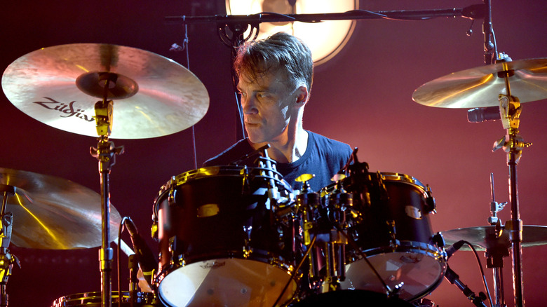 Matt Cameron playing the drums