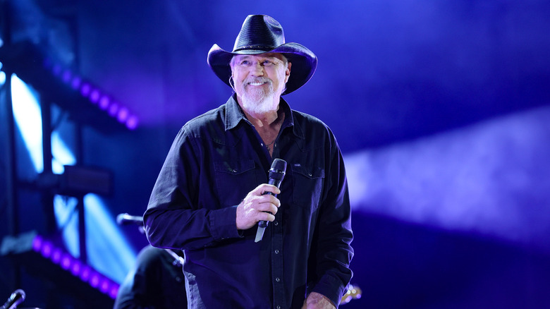 Trace Adkins smiling on stage at the 2025 CMA Fest