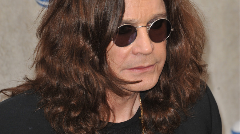 Ozzy Osbourne at an award show in 2010