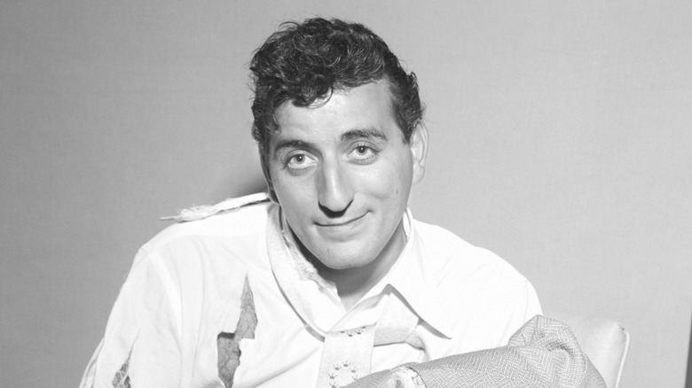 Tony Bennett smirking in a publicity shot in the early 1950s