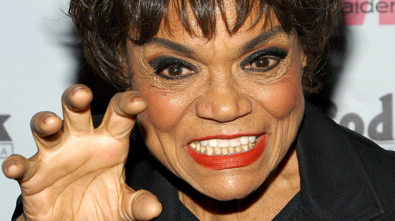 Eartha Kitt snarling