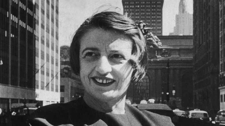Ayn Rand smiling New York