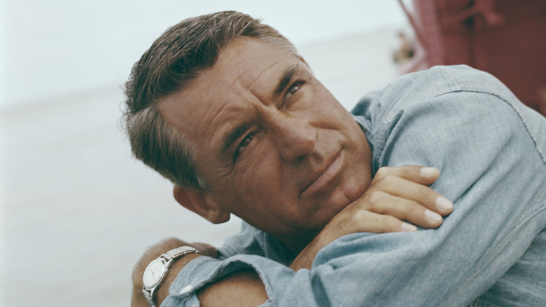 Cary Grant on a boat