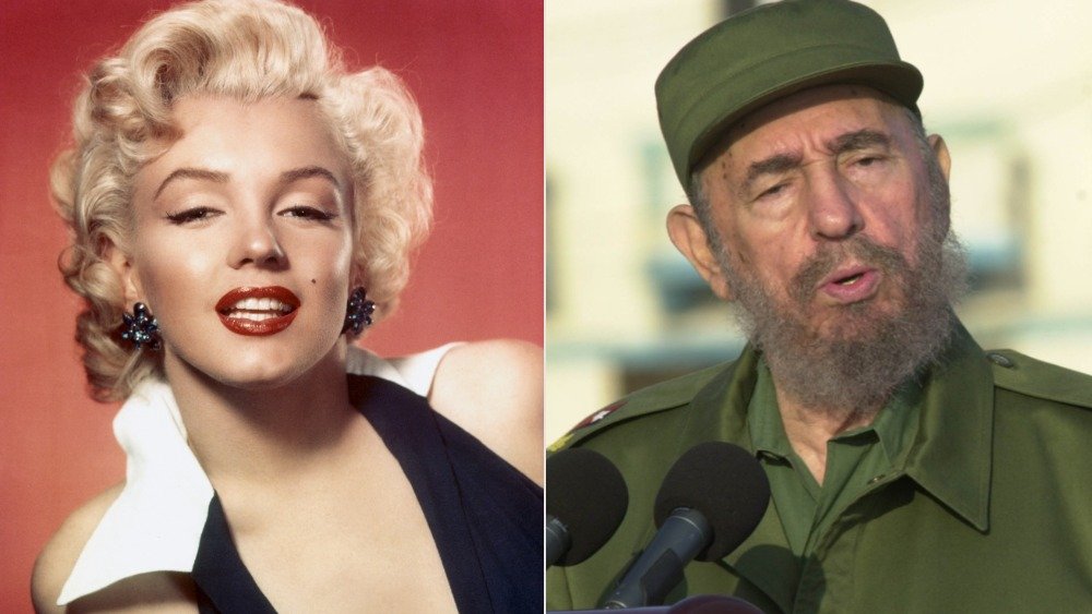 Marilyn Monroe and Fidel Castro