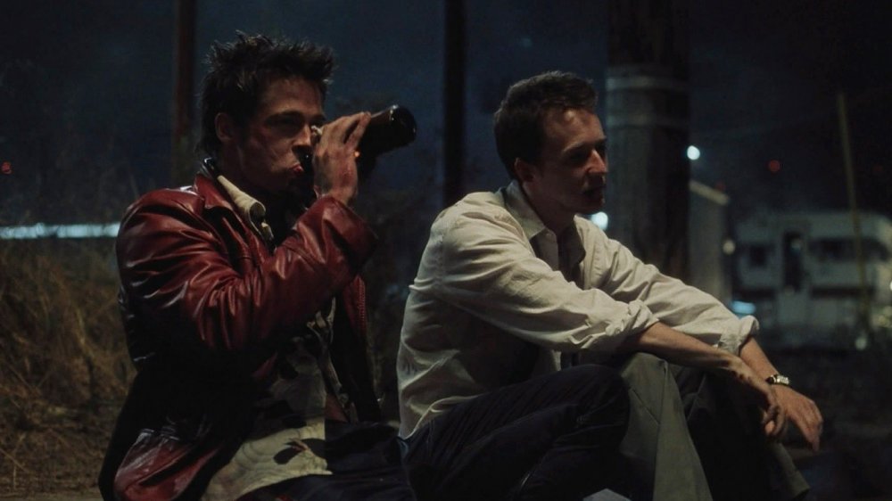 Brad Pitt and Edward Norton in Fight Club