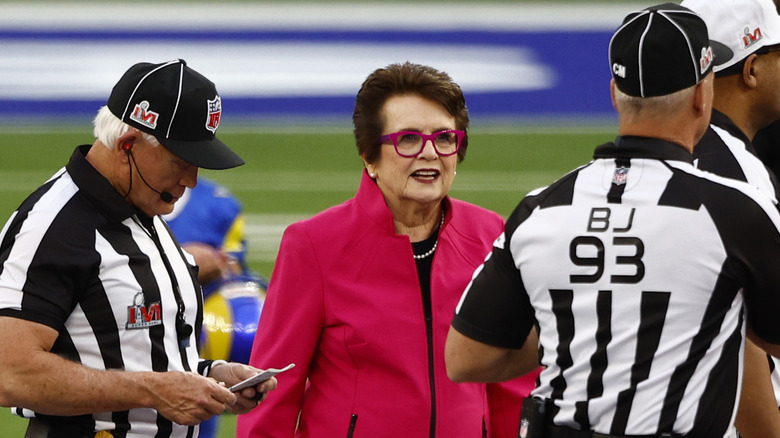 Billie Jean King at Super Bowl LVI