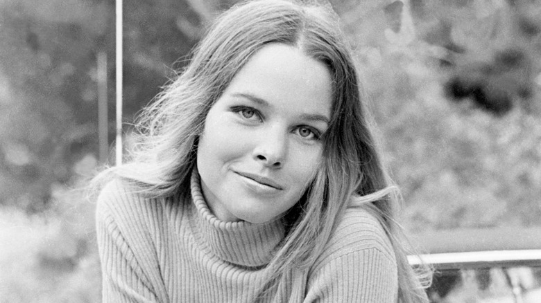Michelle Phillips looks at camera, 1960s
