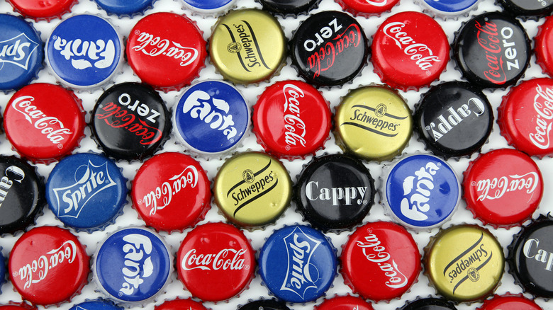 Coca-cola drink bottlecaps