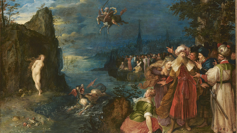 painting of perseus freeing andromeda