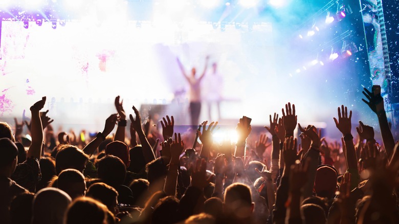 Music festival stage