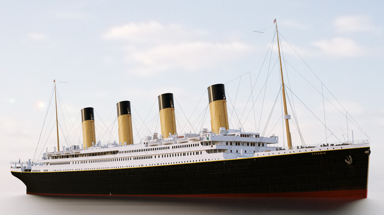 Digital rendering of the Titanic