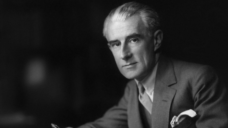 Maurice Ravel wearing suit