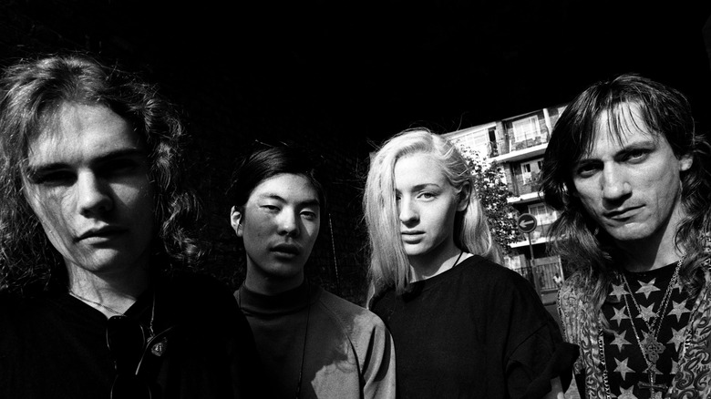 Members of Smashing Pumpkins in 1992