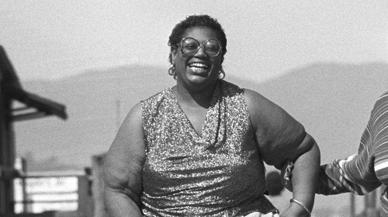 Izora Armstead laughing