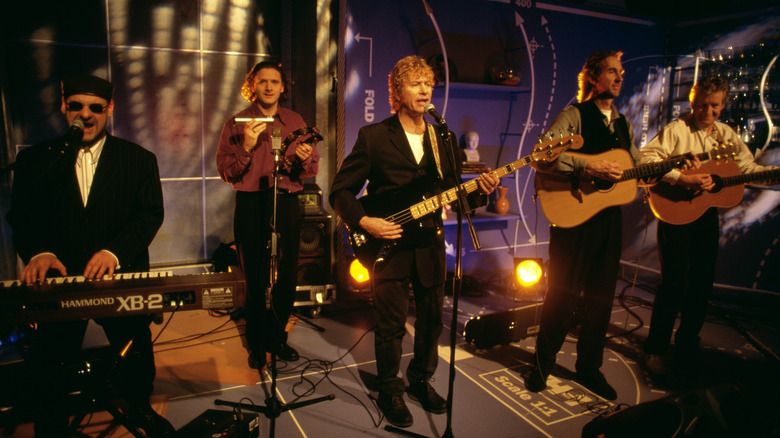 Mike and the Mechanics performing onstage