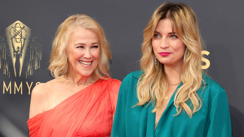 Catherine O'Hara smiling at Annie Murphy