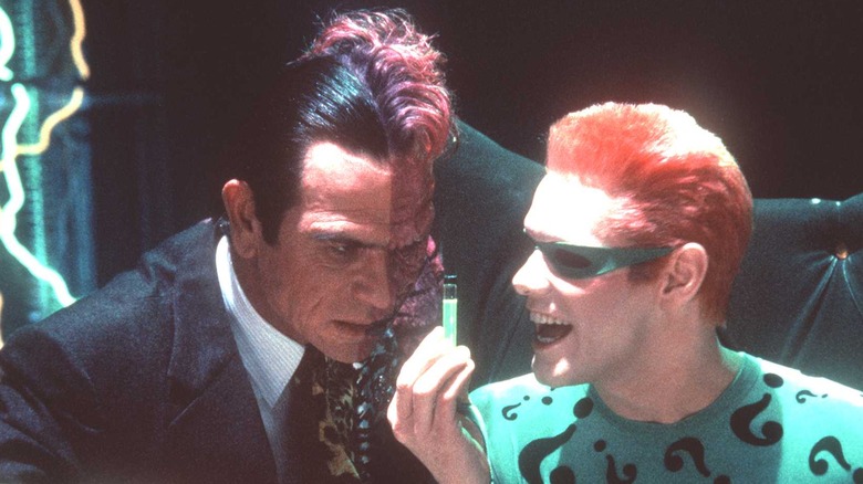 Tommy Lee Jones and Jim Carrey in Batman Forever
