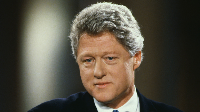 A close-up of Bill Clinton