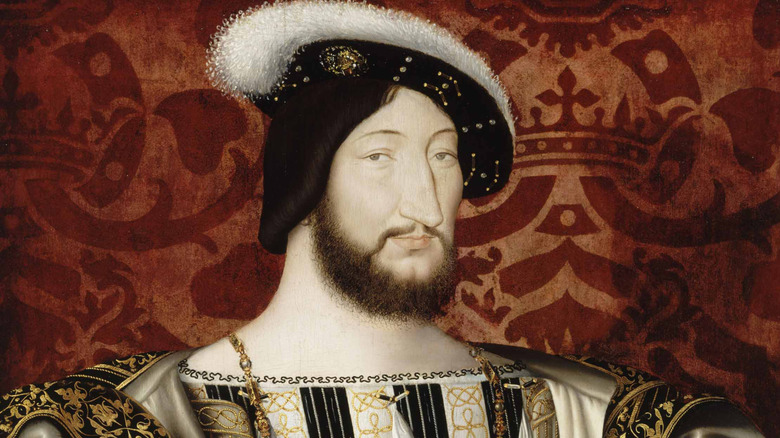 A portrait of King Francis I, who commissioned Chambord