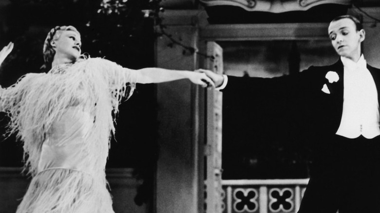 Ginger Rogers and Fred Astaire dancing
