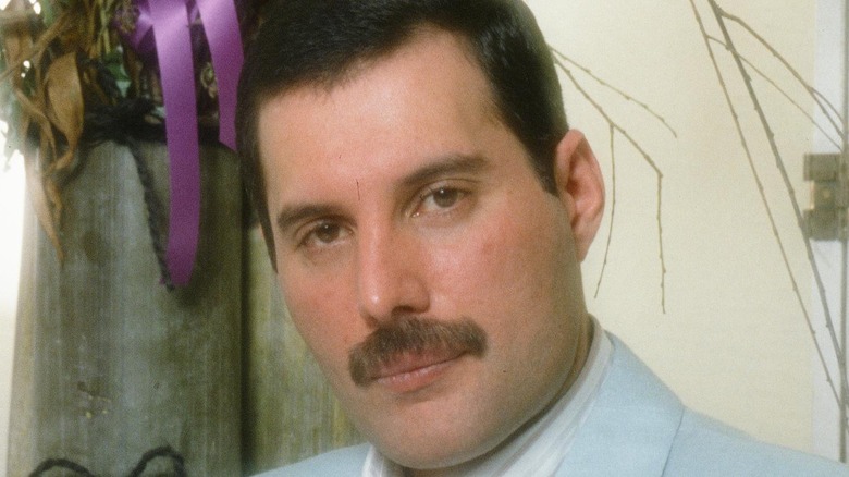 Freddie Mercury staring