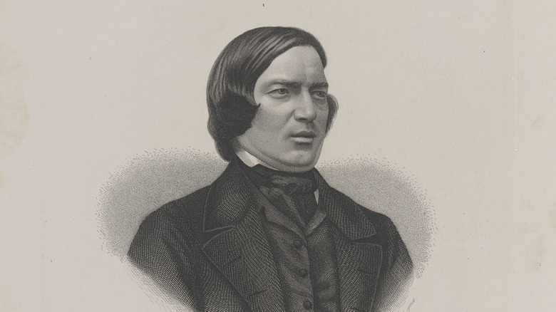 Robert Schumann portrait dark vest and jacket