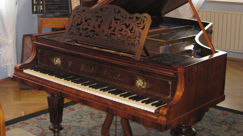 Schumann's childhood piano dark wood