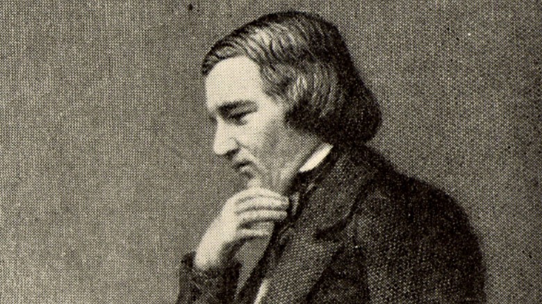 Robert Schumann suit hand on chin